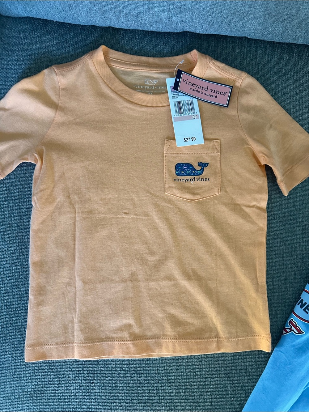 NWT Boys 2T Vineyard Vines T-Shirts Blue & Orange set of 2 - Picture 7 of 7